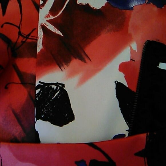 NWT T Tahari Red and Purple Dressy Dress - Picture 12 of 13